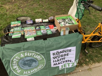 Dankstelle Infostand