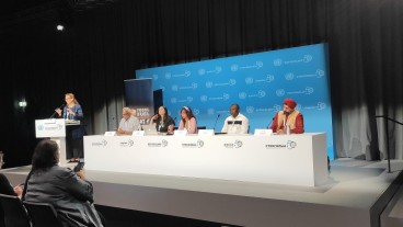 Simon Ezike (Parents For Future Nigeria) bei der Fossil Fuel Non-Proliferation Treaty Pressekonferenz