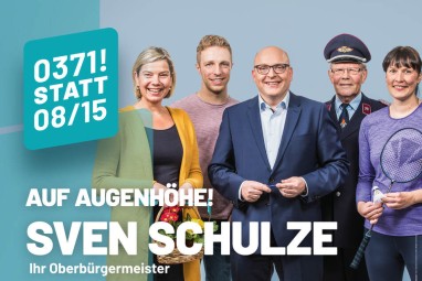 Wahlplakat &quot;Ihr Oberbürgermeister&quot; von Sven Schulze