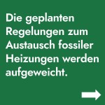 Die geplanten Regelungen zum Austausch fossiler Heizungen werden aufgeweicht.