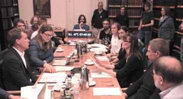 Diskussionsrunde mit dem OB