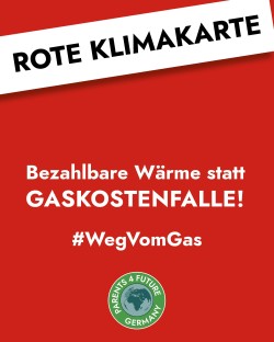 Rote Klimakarte zur Gaskostenfalle