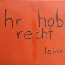 Schild der ersten Demo in Nagold